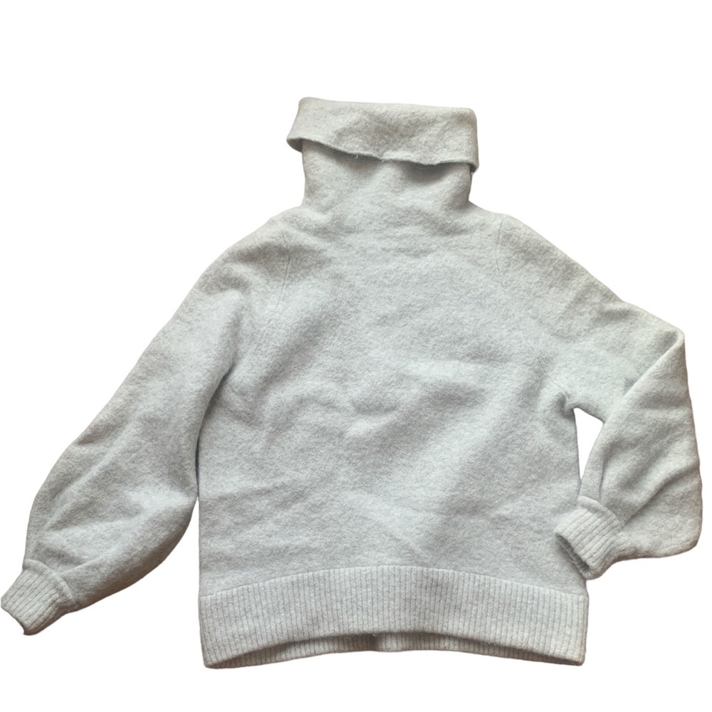 Babaton eggshell wool and alpaca turtleneck sweater